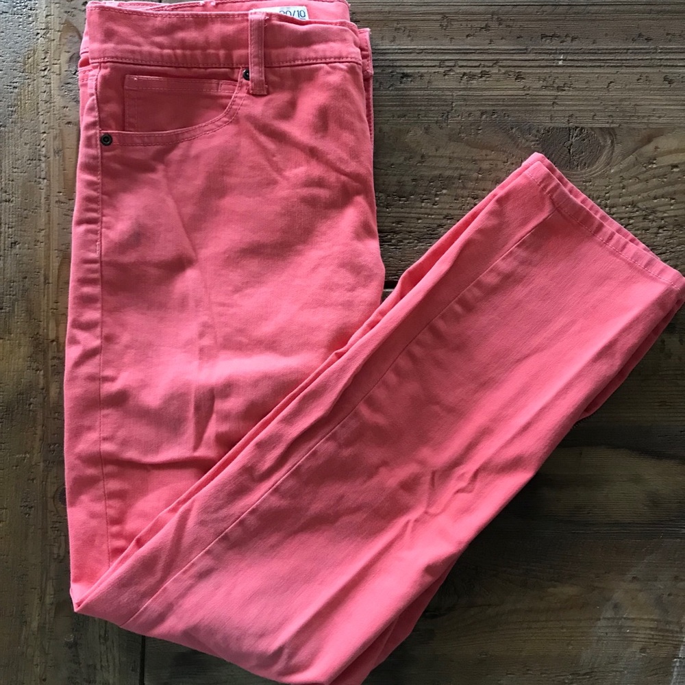 pink gap jeans, size 10.